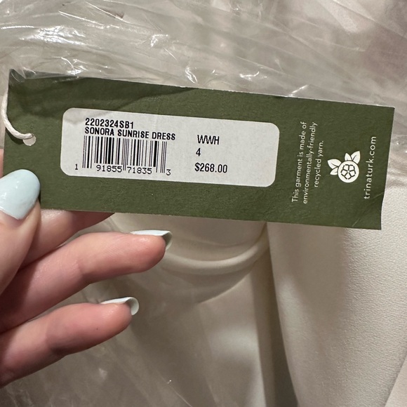 Trina Turk white Sonora midi dress size 4 - Picture 3 of 4